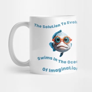Evolution Ocean Imagination Shirt - Artistic Statement Tee for Daily Wear, Unique Gift for Dreamers and Thinkers Mug